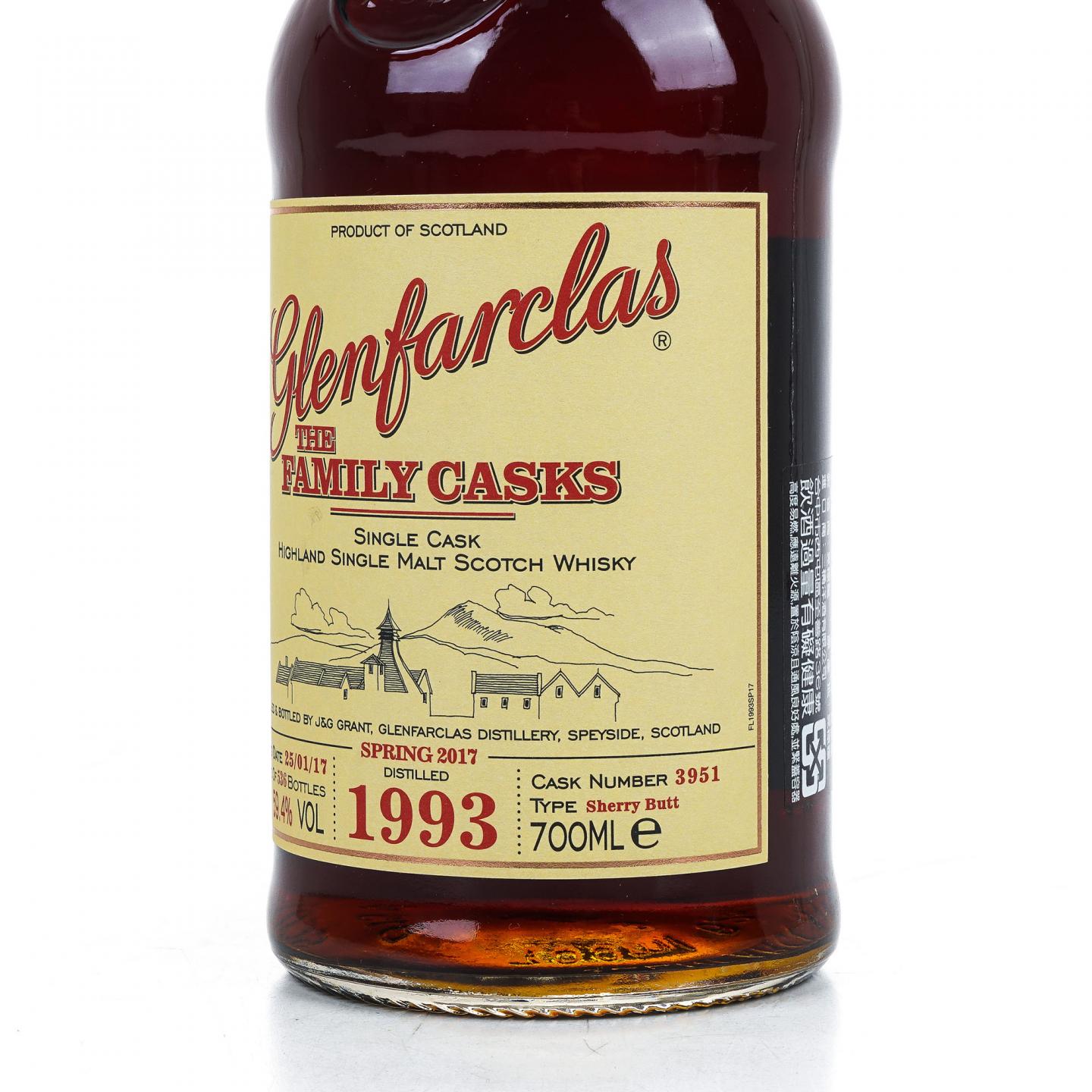 Glenfarclas 格兰花格 1993-2017 家族桶#3951