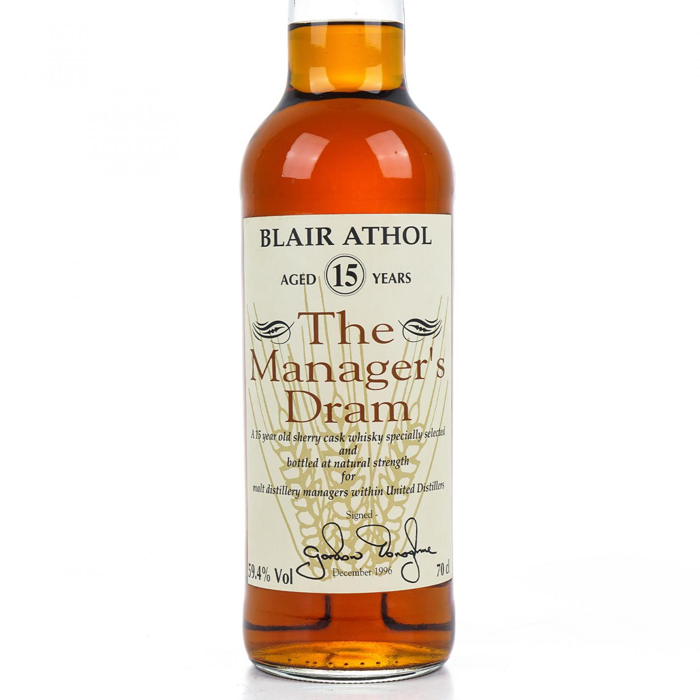 Blair Athol 布莱尔阿苏 15年 1996 The Manager’s Dram