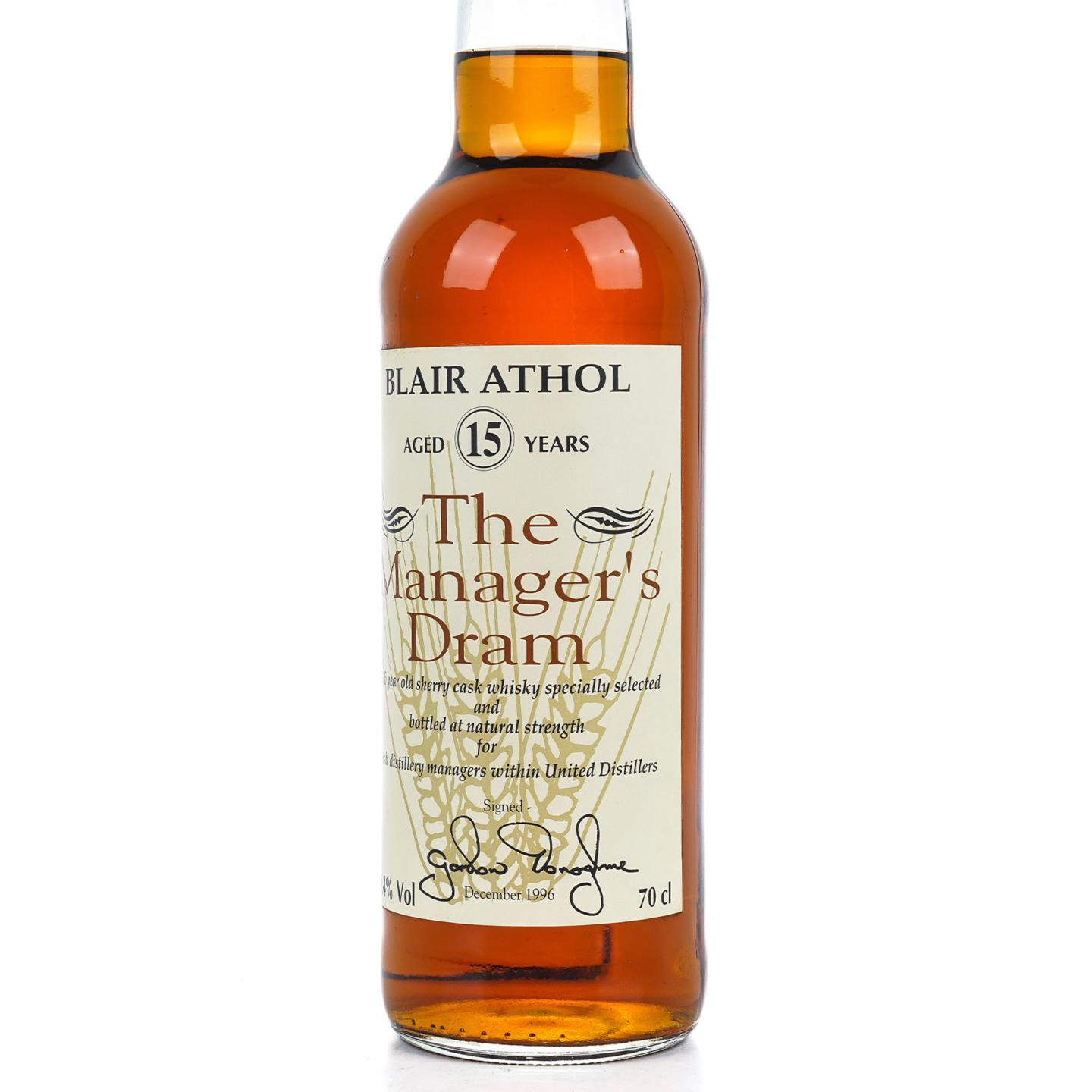 Blair Athol 布莱尔阿苏 15年 1996 The Manager’s Dram