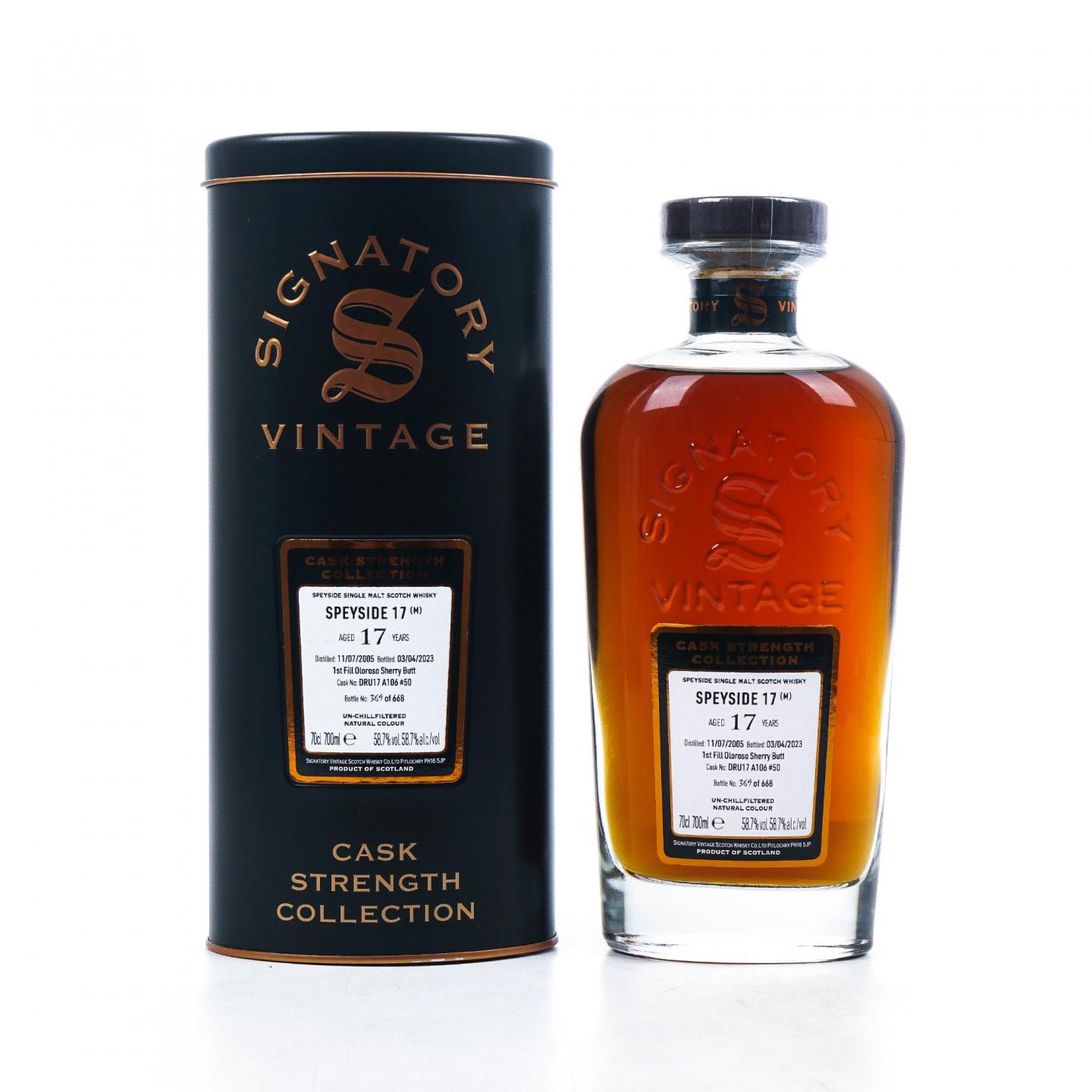 Speyside 17年 麦卡伦 2005-2023 SV 雪莉单桶