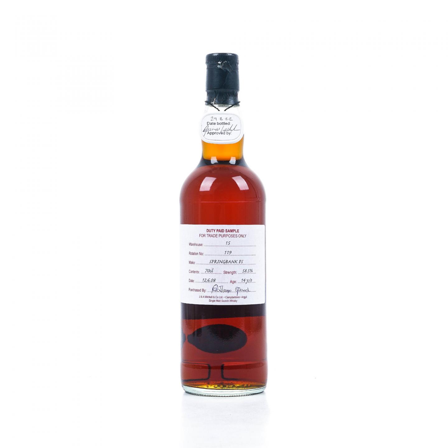 Springbank 云顶 14年 2008 完税瓶 58.5%