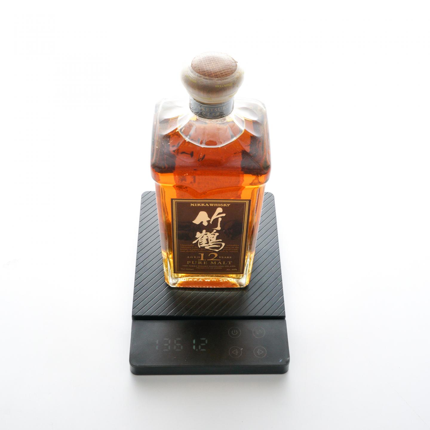 竹鹤12年Pure Malt 角瓶660ml_拍卖-酒虫网