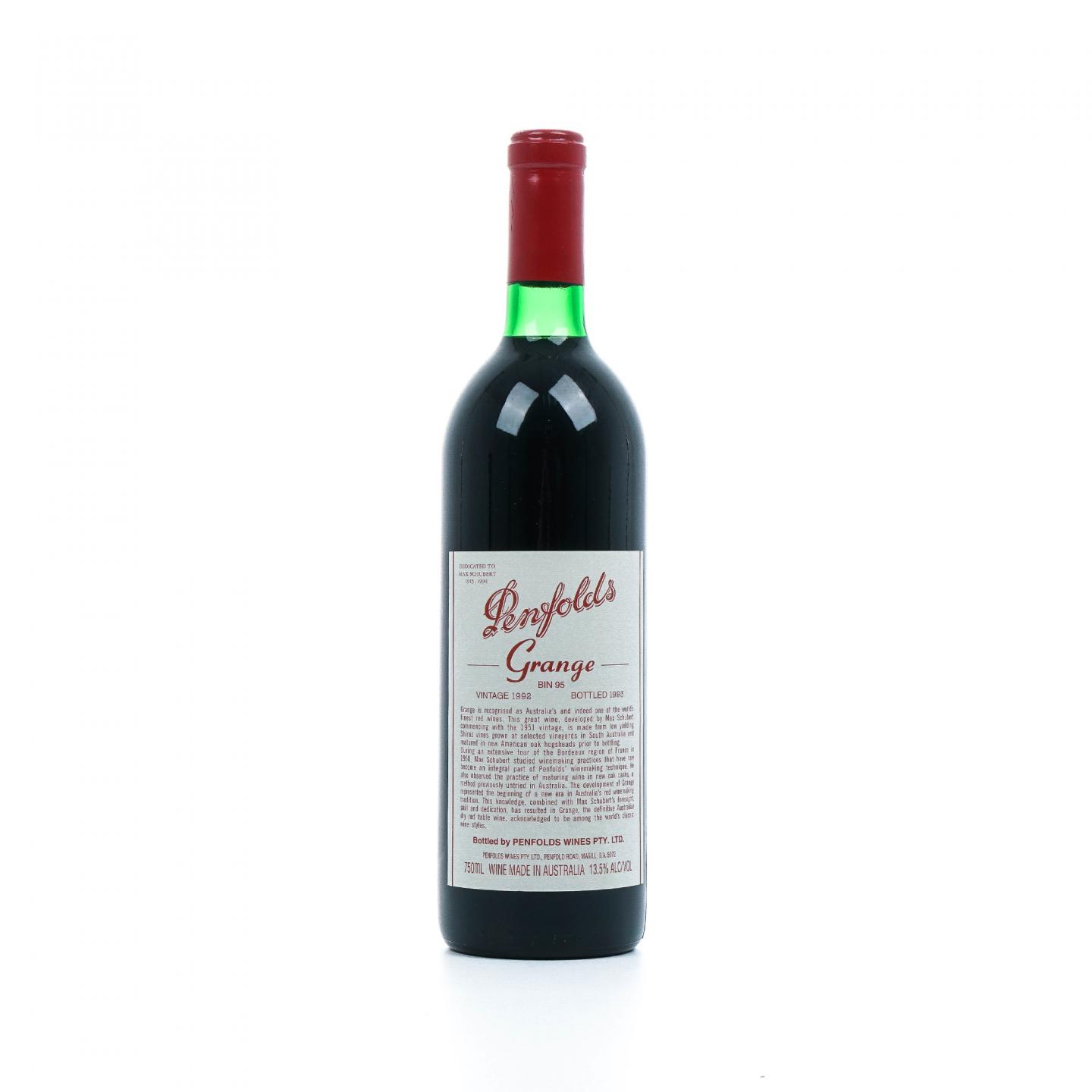 奔富 1992 葛兰许 Bin 95 红葡萄酒