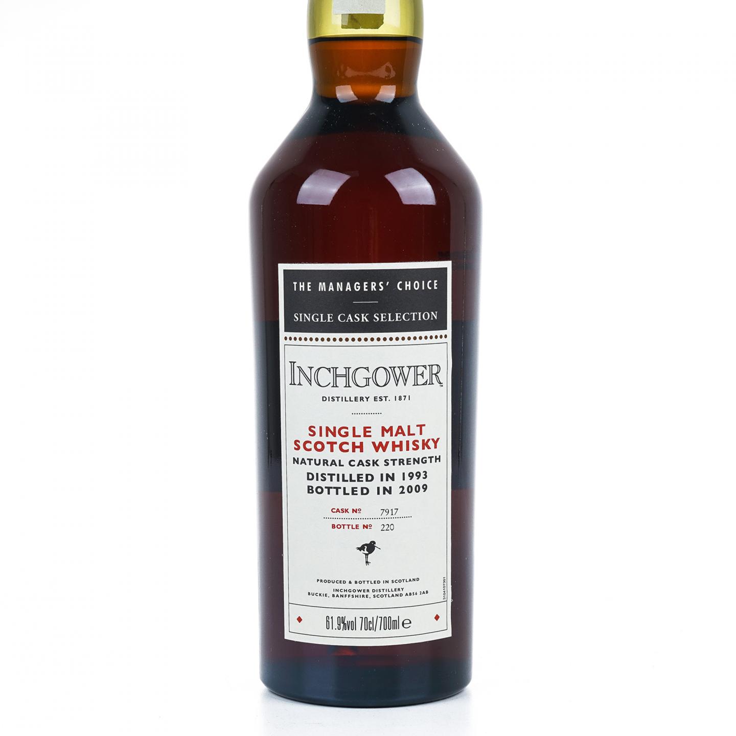 Inchgower 英尺高尔 1993-2009 单桶#7917