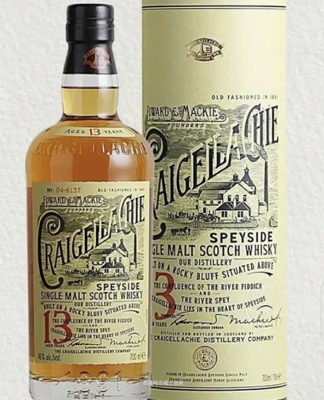 克莱嘉赫13年单一麦芽威士忌Craigellachie 1…