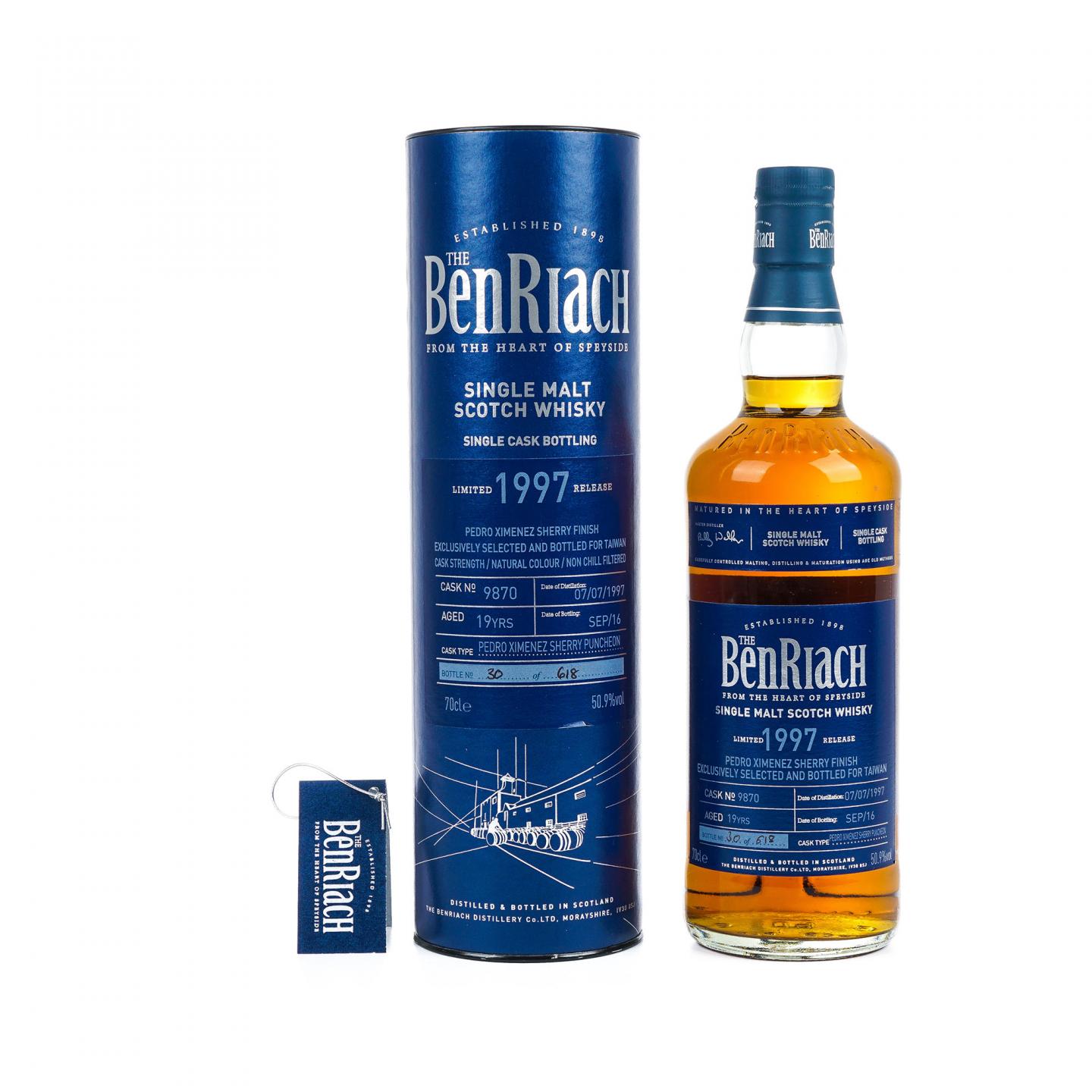 BenRiach 本利亚克 19年 1997-2016 单桶#9870