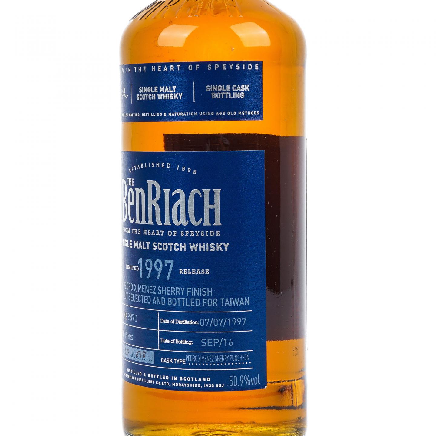 BenRiach 本利亚克 19年 1997-2016 单桶#9870