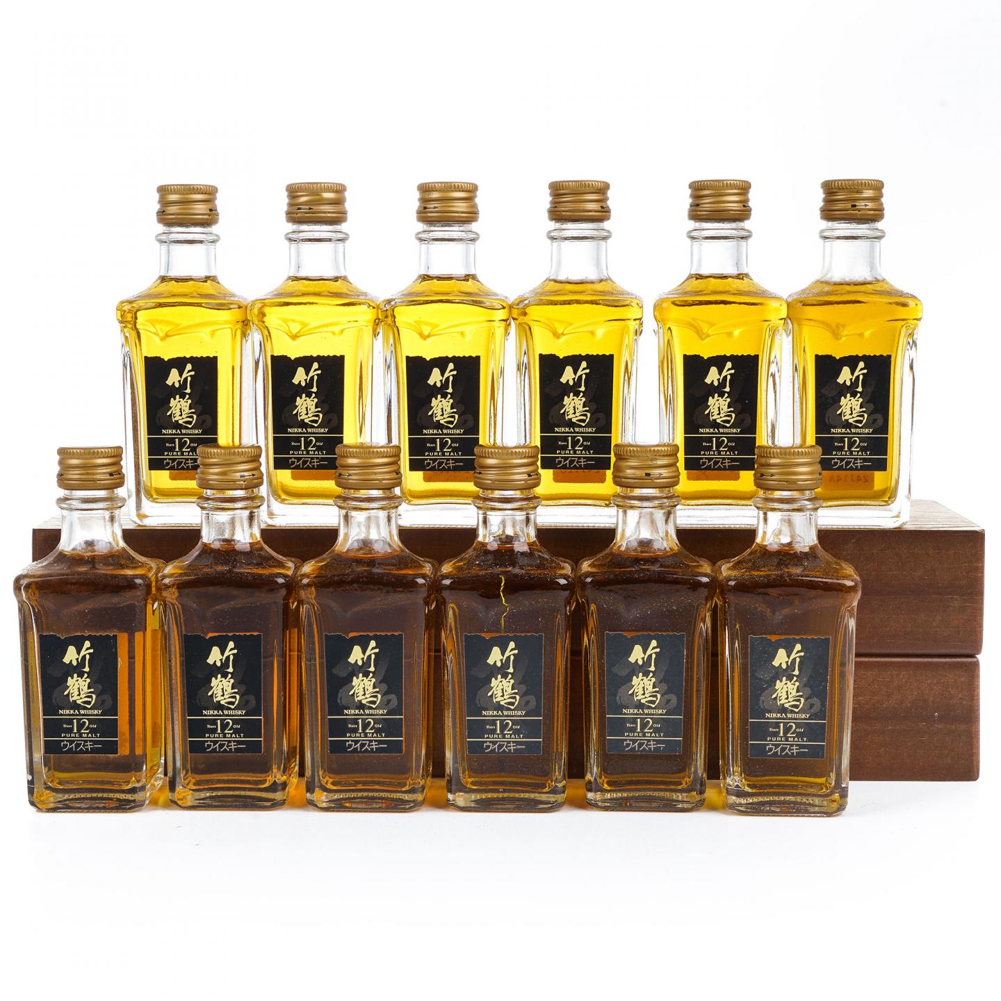 【酒版】竹鹤 12年 Pure Malt 50ml*12瓶组
