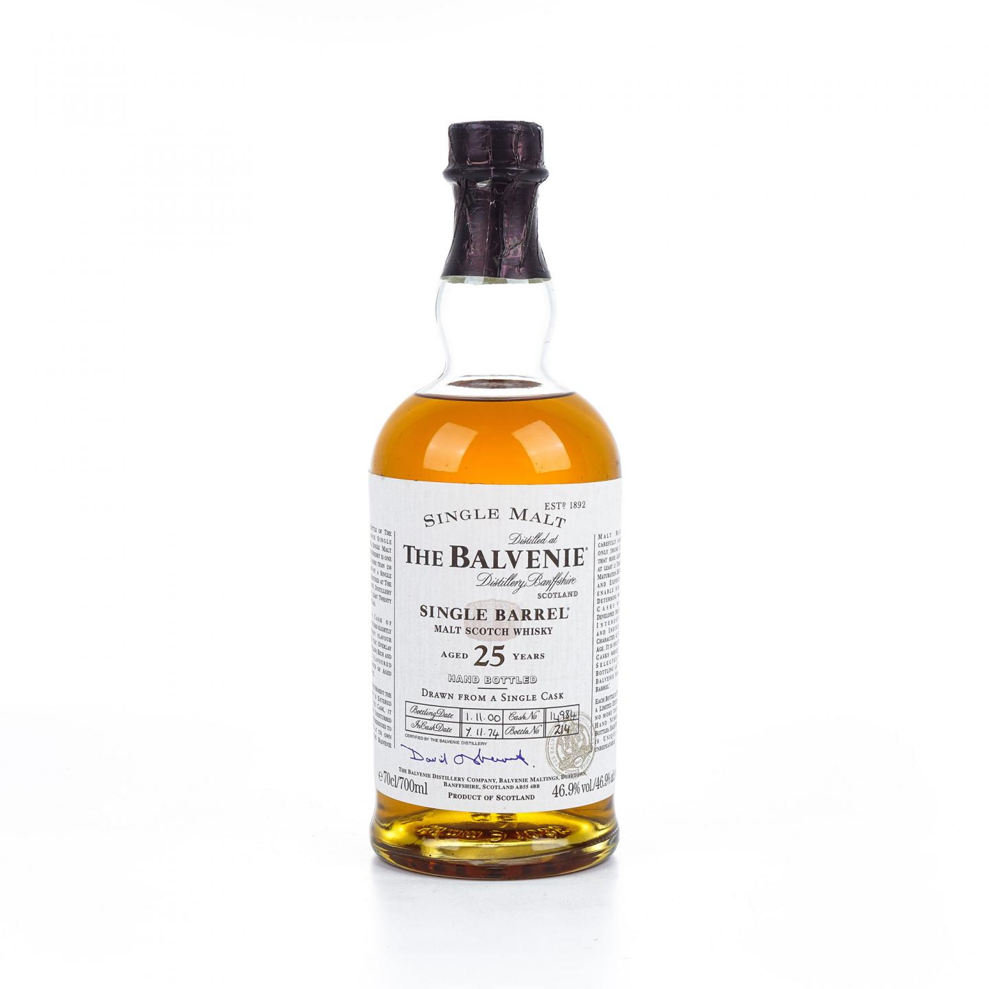 Balvenie 百富 25年 1974-2000 单桶#14984