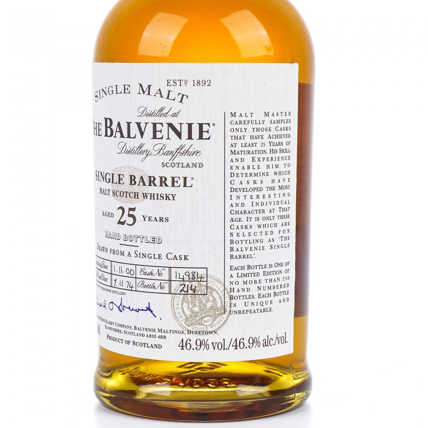 Balvenie 百富 25年 1974-2000 单桶#14984