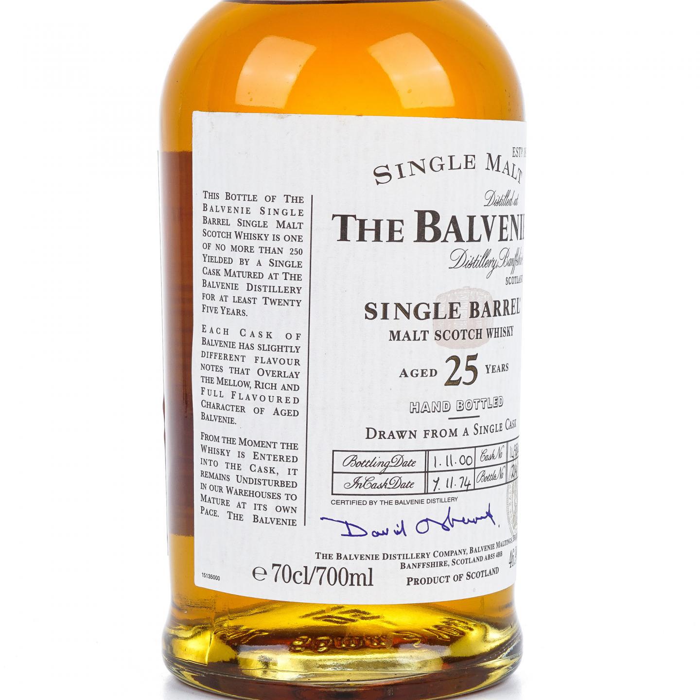 Balvenie 百富 25年 1974-2000 单桶#14984
