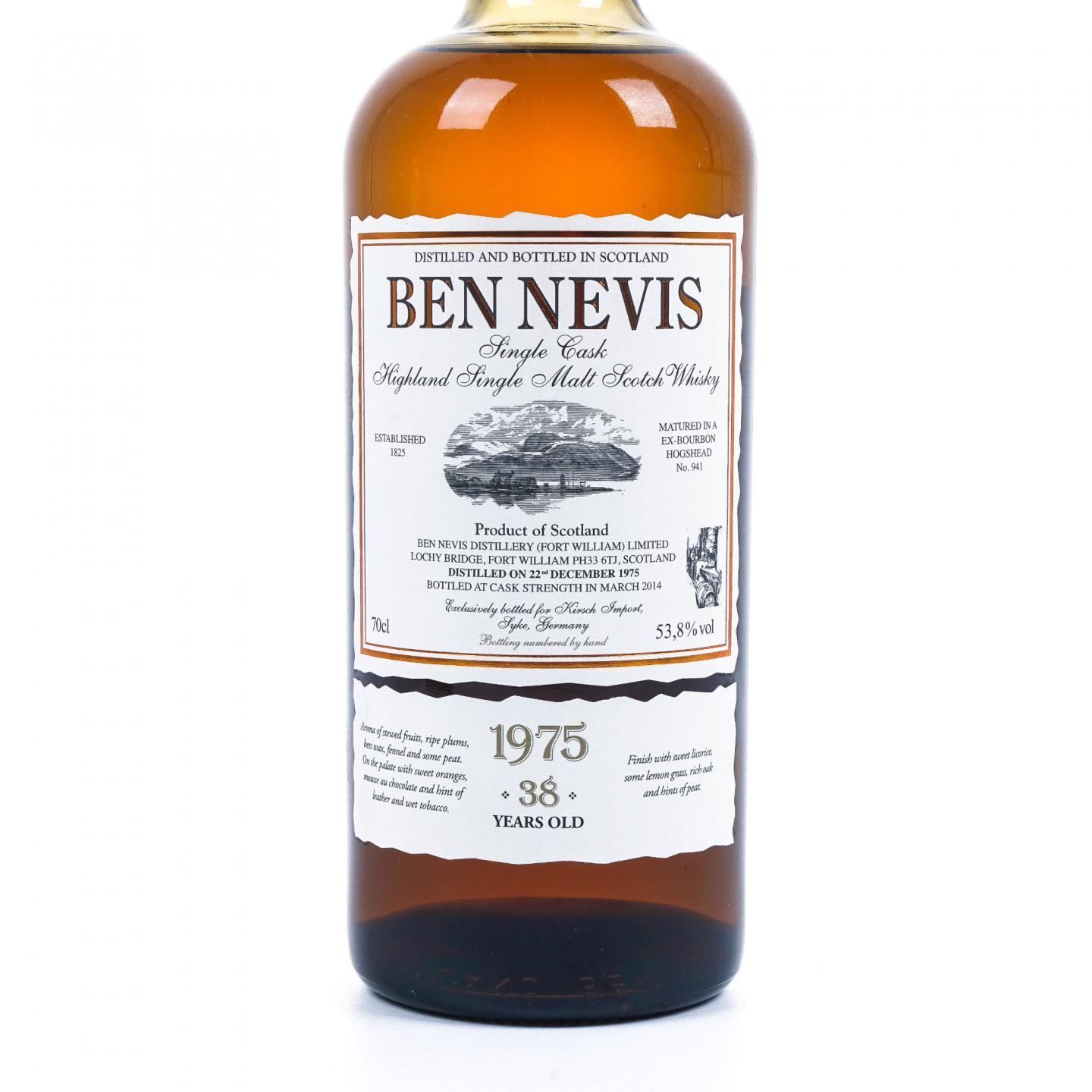Ben Nevis 本尼维斯 38年 1975-2014 单桶#941 桶强