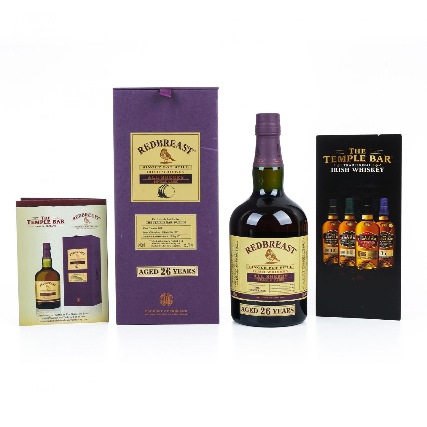 Redbreast 知更鸟 26年 1991 雪莉单桶 单壶威士忌