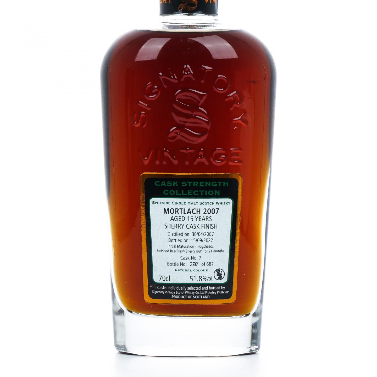Mortlach 慕赫 15年 2007-2022 桶强 SV 51.8%