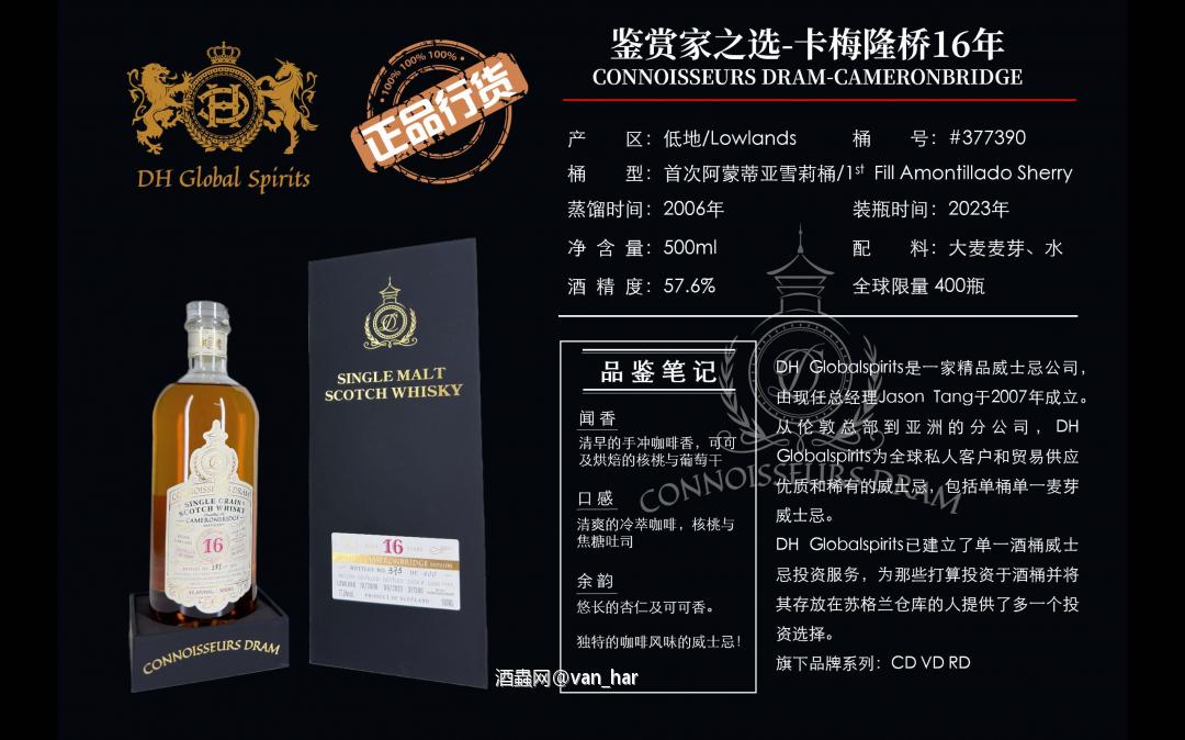 威欣赏—卡梅隆桥16年