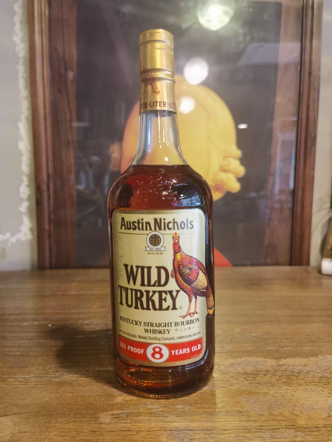 80年代 绝版美国Wild Turkey 8年波本威士忌