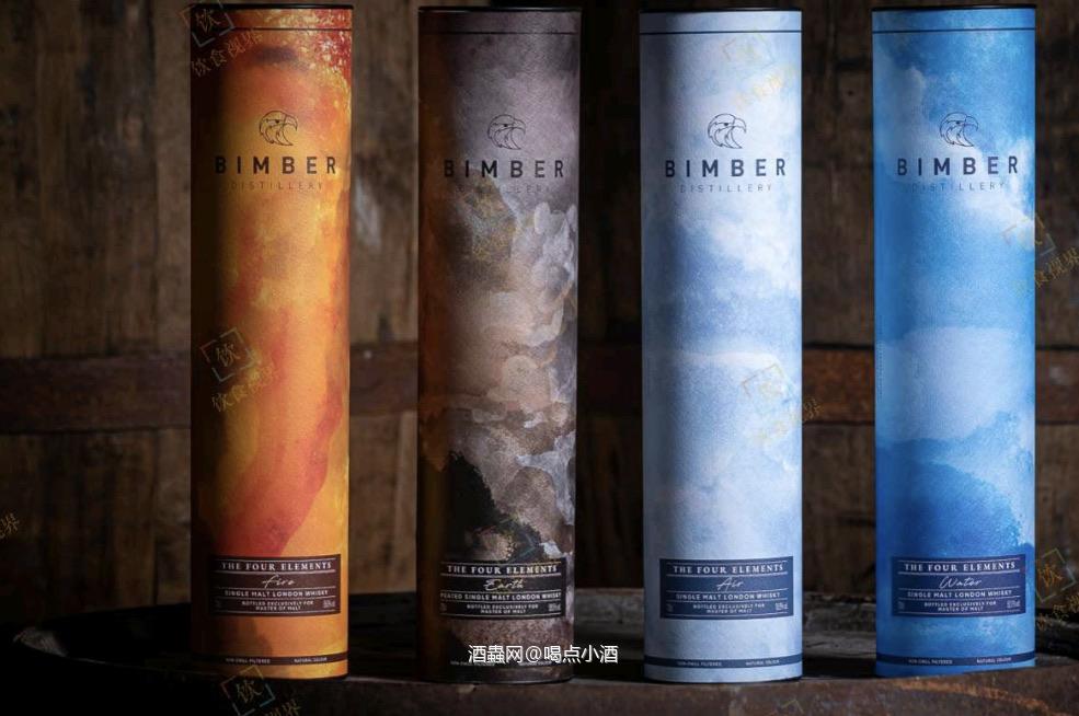 古希腊四元素威士忌系列第四款酒“水”发布! 位于英国伦敦的Bimber酒厂，由Dariusz Plazewski创立于2015年08月，并于2016年05月26日正式灌注第一桶威士忌。2019年09月，Bimber的首款单一麦芽威士忌上市。Bimber是一家非常年轻的威士忌酒厂，并且产量较小，因此Bimber的酒款目前大多以单桶或小批量形式装瓶销售。同时Bimber还通过其会员俱乐部提供包桶计划，