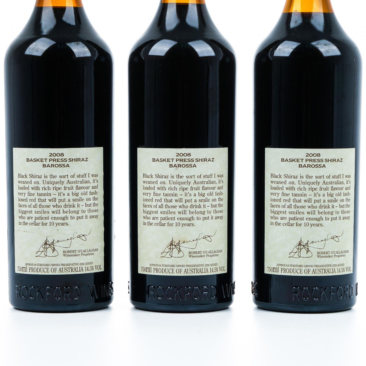 洛克福酒庄 2008 古法西拉 红葡萄酒 750ml*3瓶组