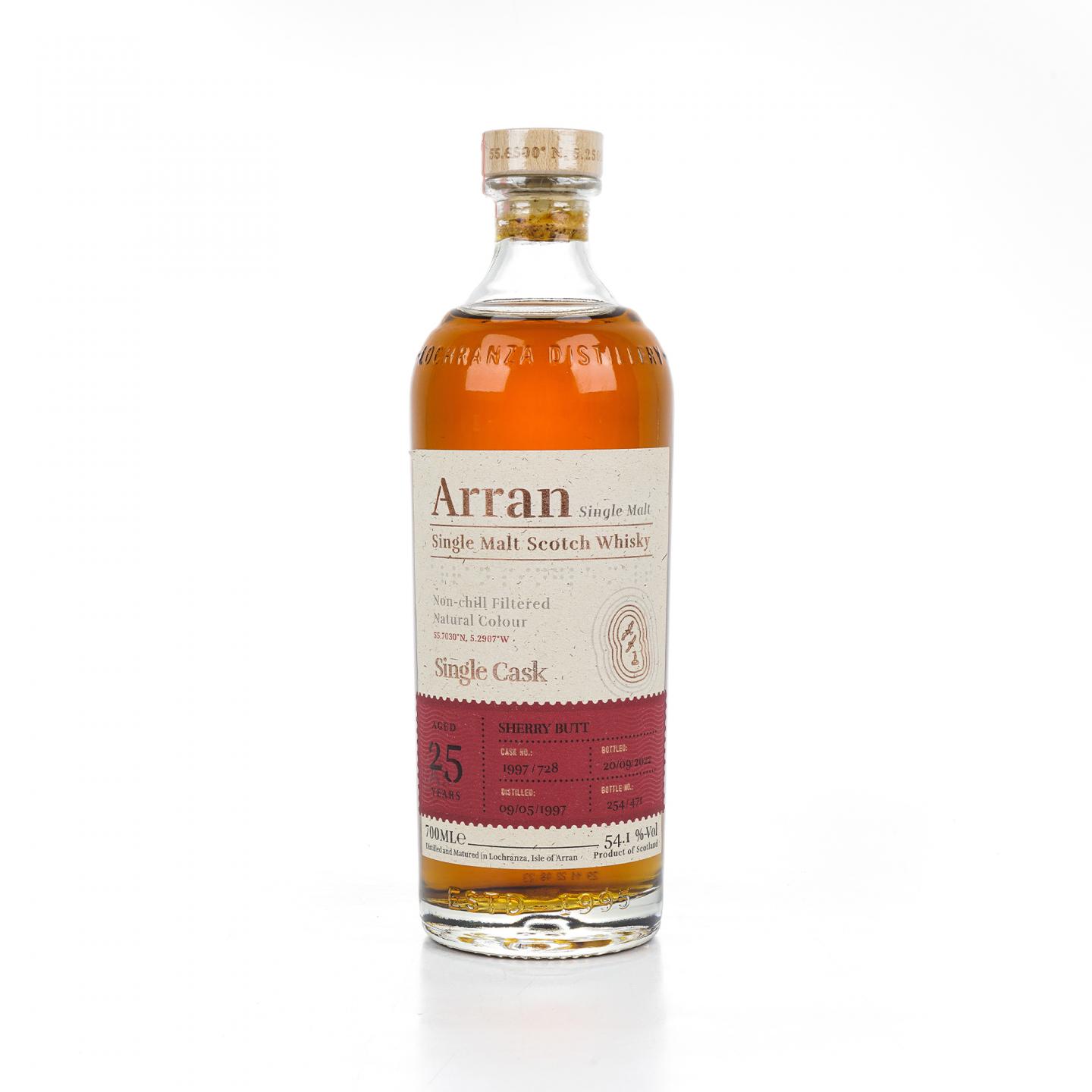 Arran 艾伦 25年 1997-2022 雪莉单桶#1997/728