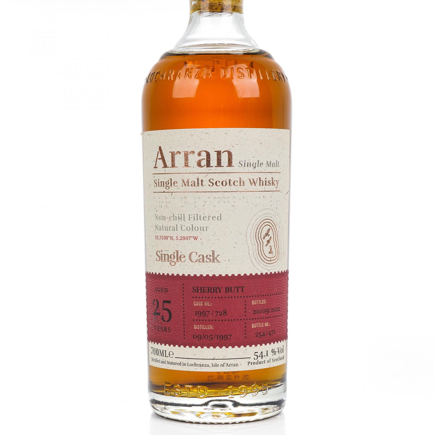 Arran 艾伦 25年 1997-2022 雪莉单桶#1997/728