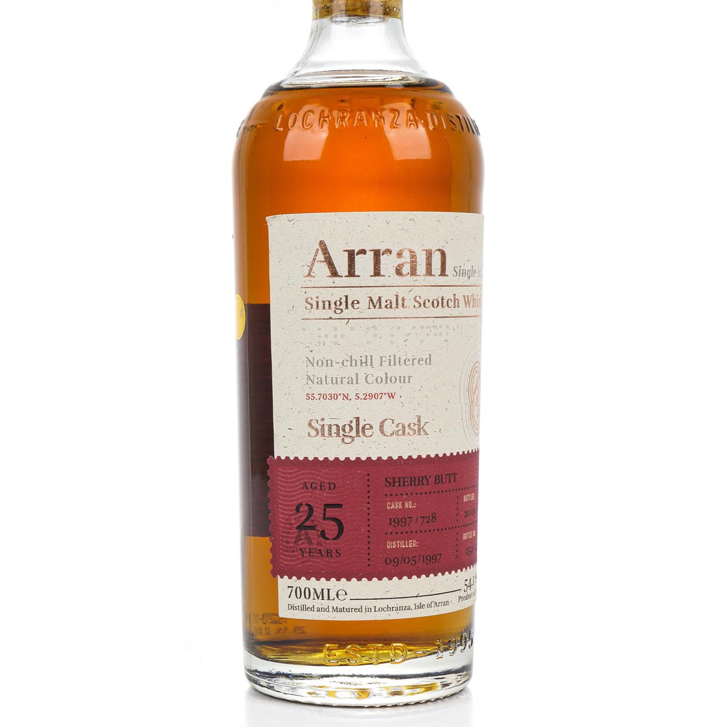 Arran 艾伦 25年 1997-2022 雪莉单桶#1997/728