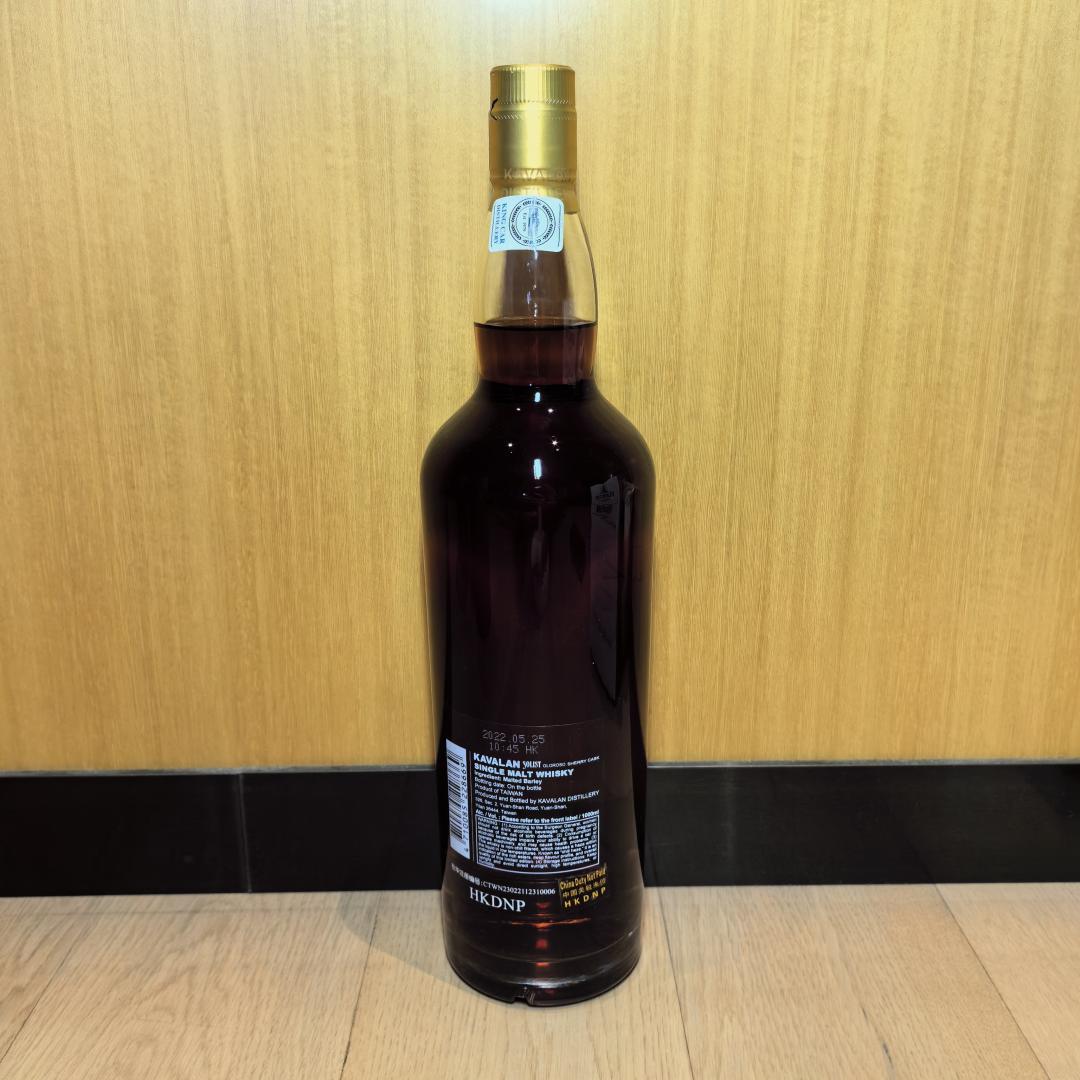 【包邮】噶玛兰经典独奏oloroso雪莉桶原酒1L