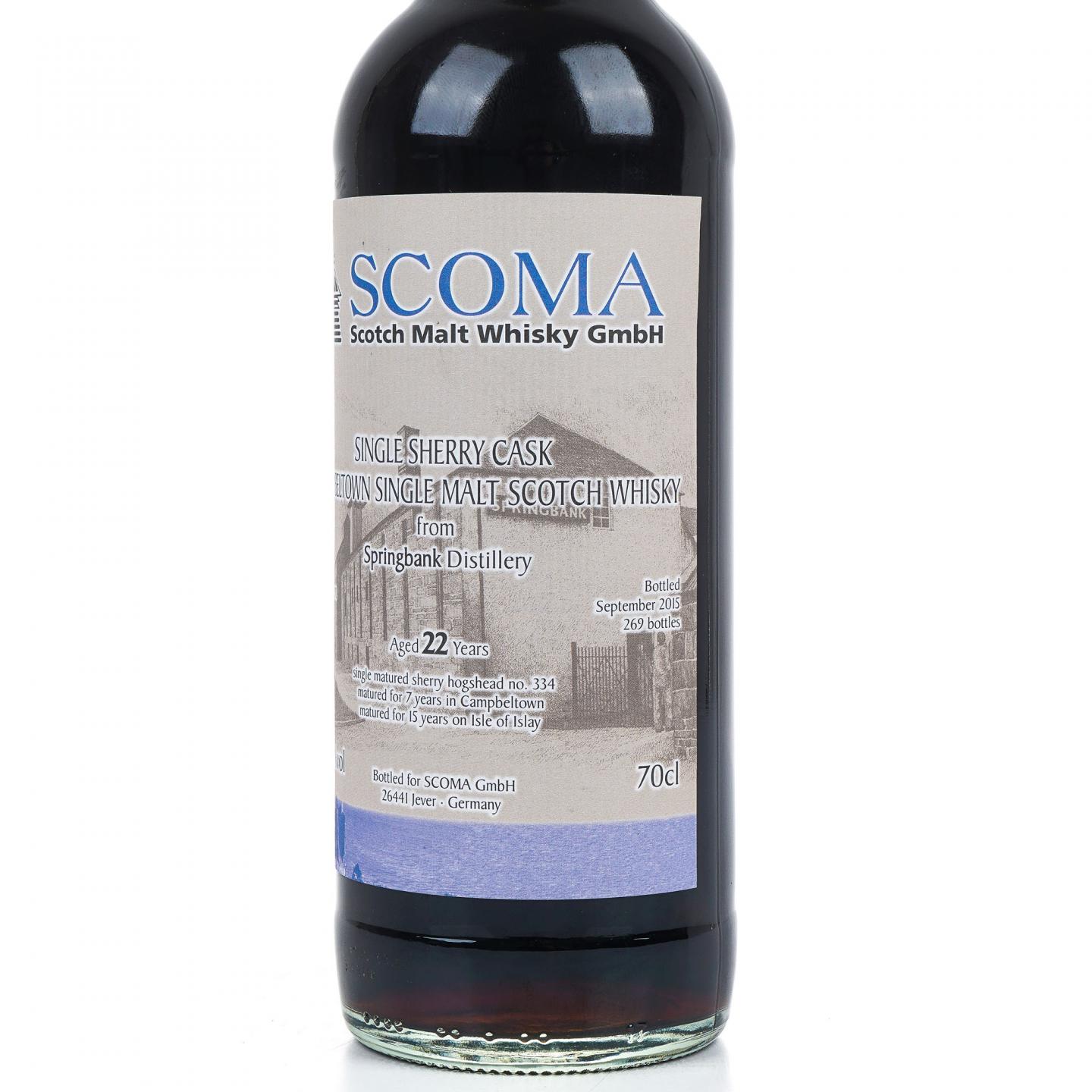 Springbank 云顶 22年 1993-2015 雪莉单桶 SCOMA