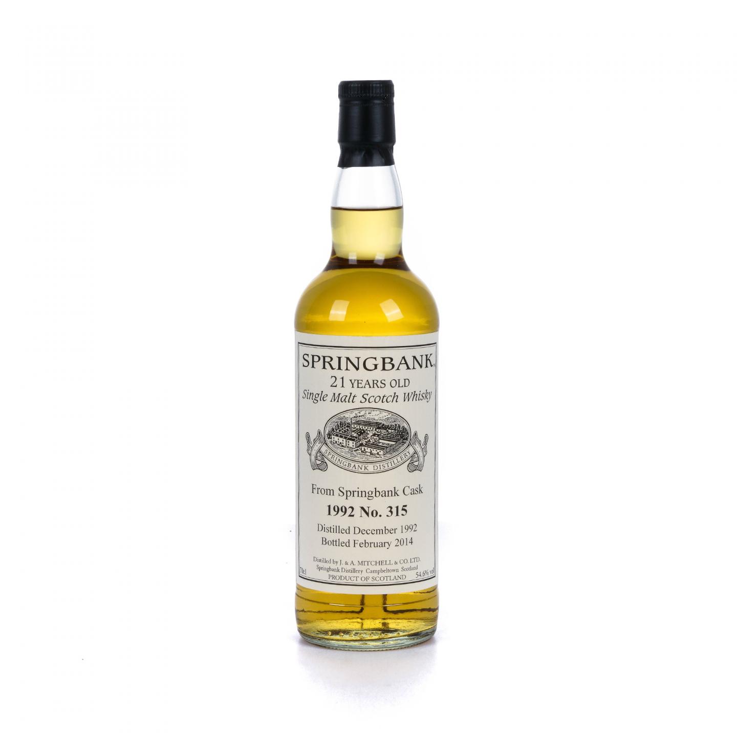 Springbank 云顶 21年 1992-2014 私人桶#315