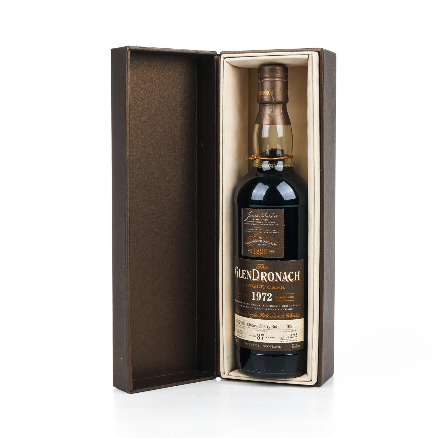 Glendronach 格兰多纳 37年 1972-2009 雪莉单桶#705