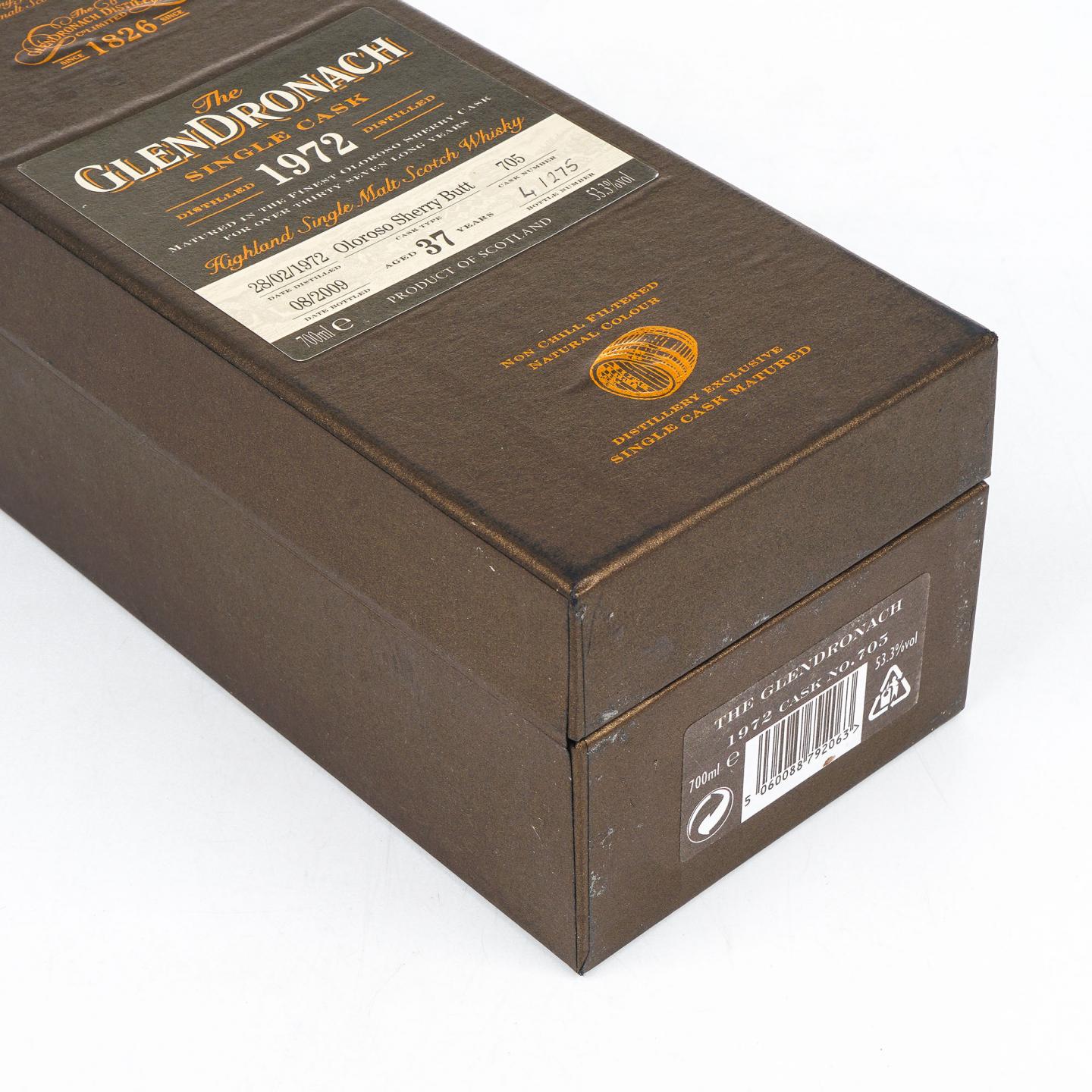 Glendronach 格兰多纳 37年 1972-2009 雪莉单桶#705