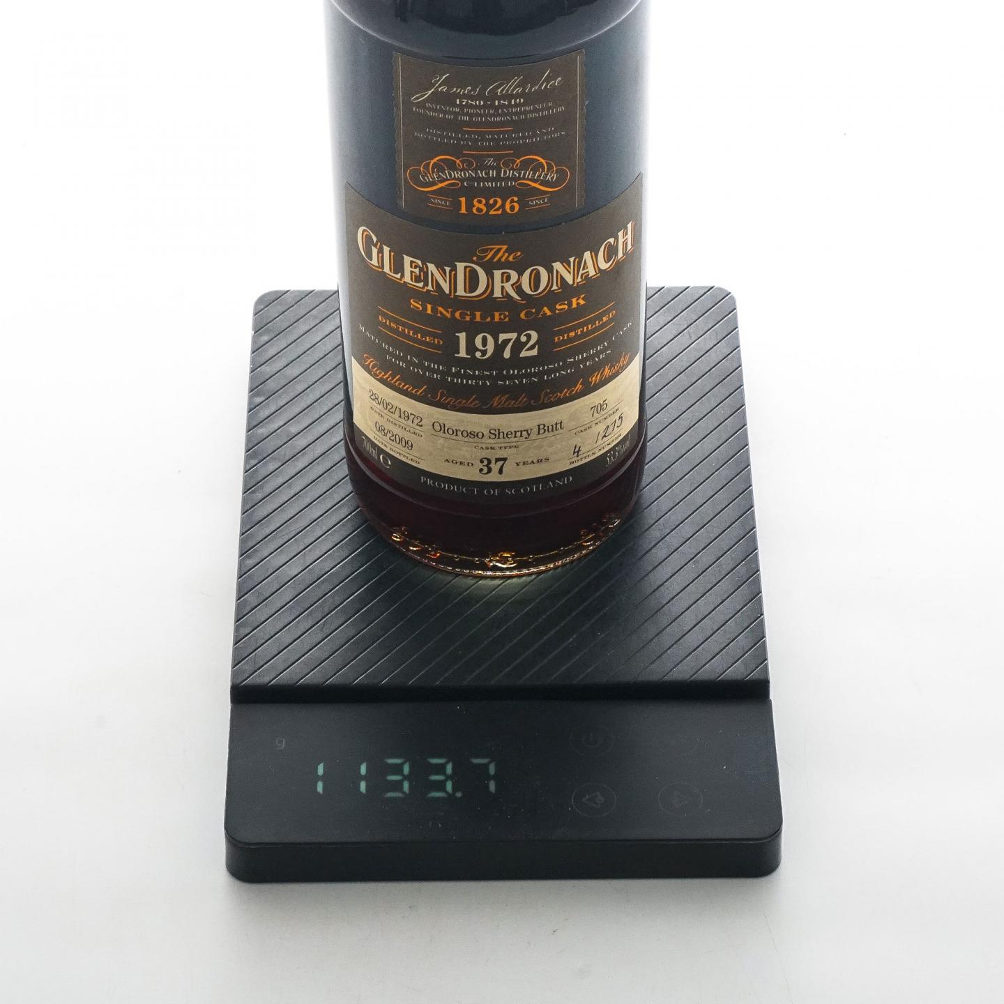 Glendronach 格兰多纳 37年 1972-2009 雪莉单桶#705