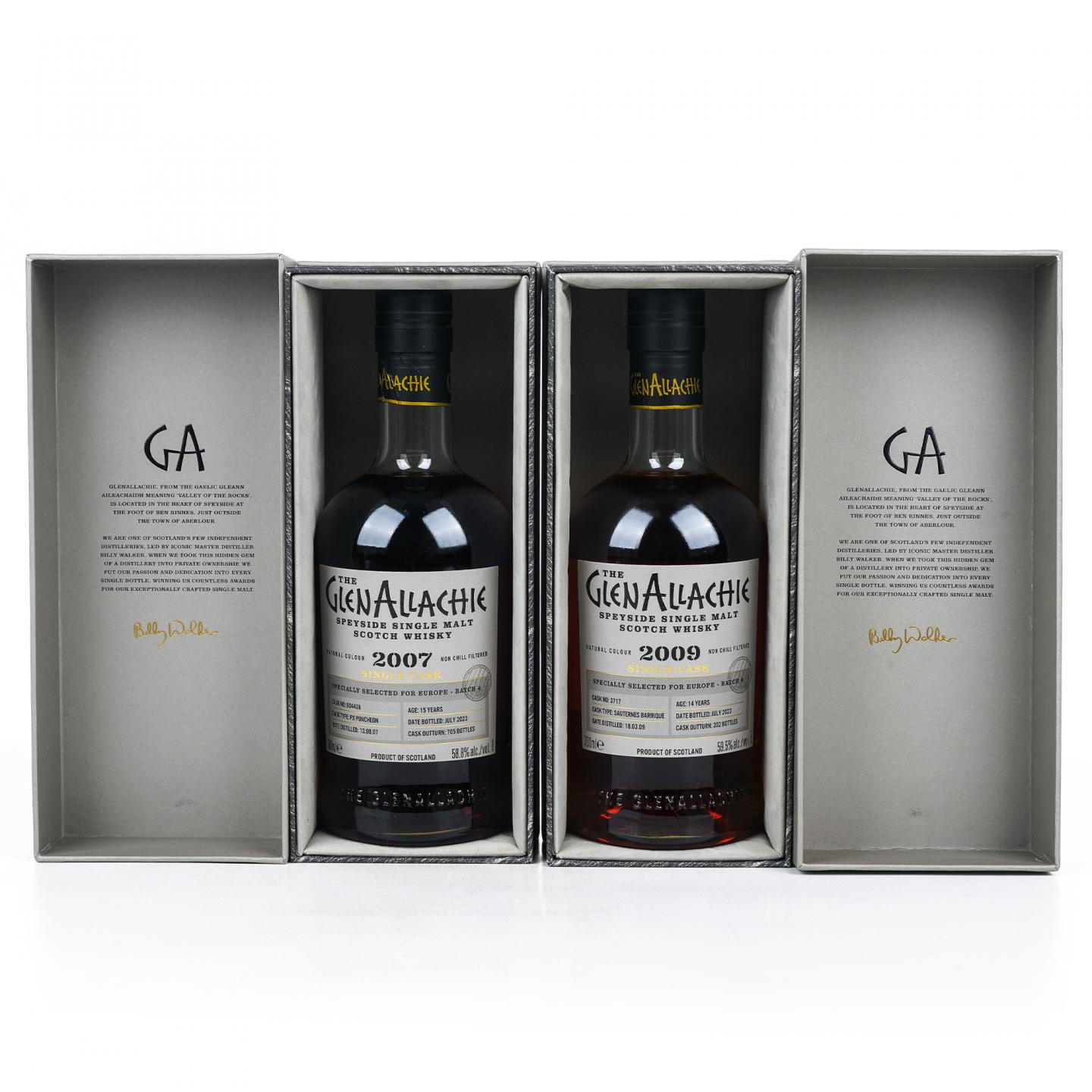 Glenallachie 格兰纳里奇 2007/2009 单桶 2瓶组