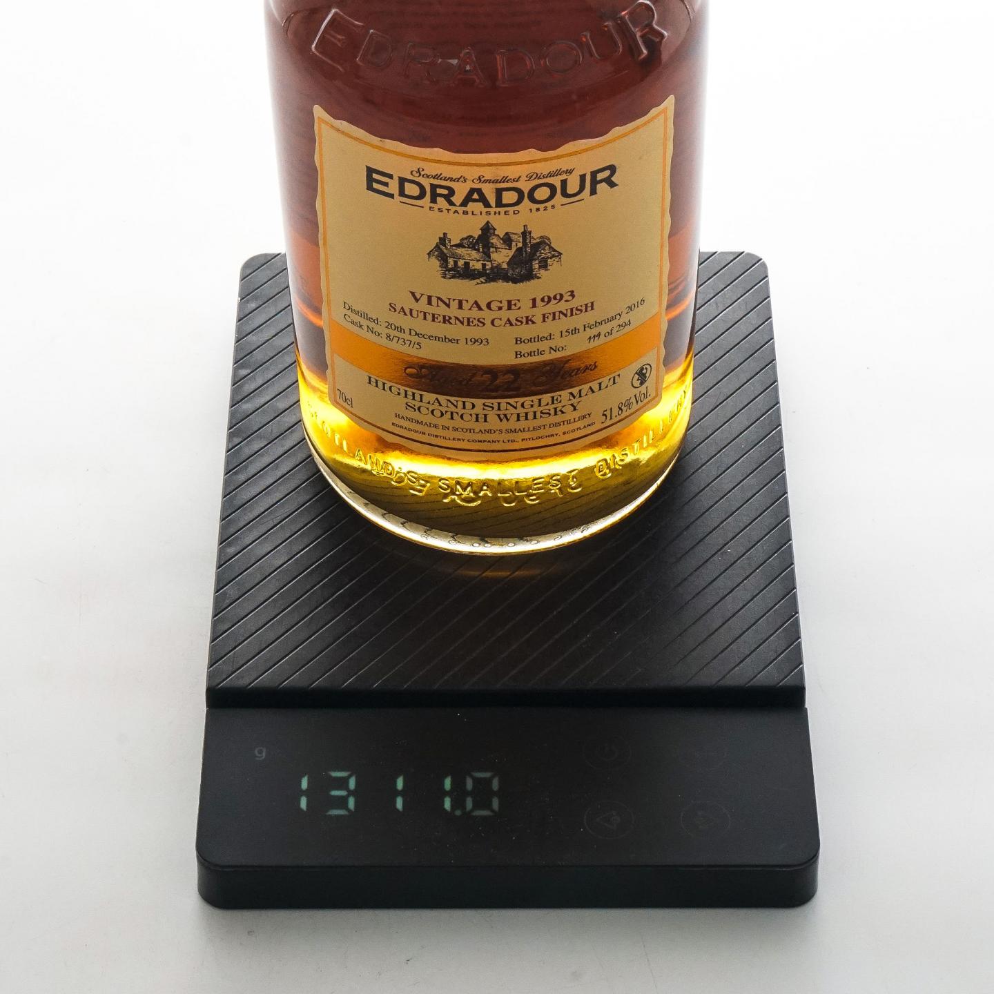 Edradour 埃德拉多尔 22年 1993 Vintage 苏玳桶后熟