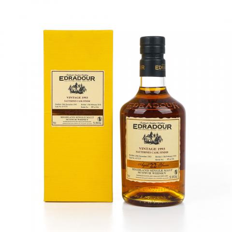 Edradour 埃德拉多尔 22年 1993 Vintage 苏玳桶后熟