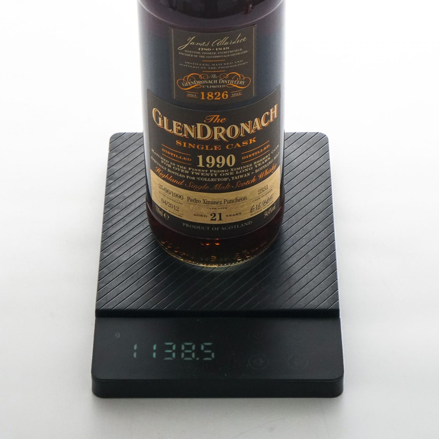 Glendronach 格兰多纳 21年 1990-2012 雪莉单桶#2331