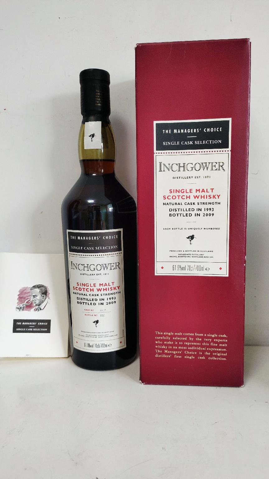 Inchgower1993经理之选欧洲雪莉桶