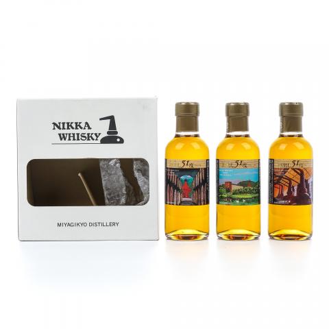 【酒版】Nikka 宫城峡 樽出51度 礼盒装 180ml*3