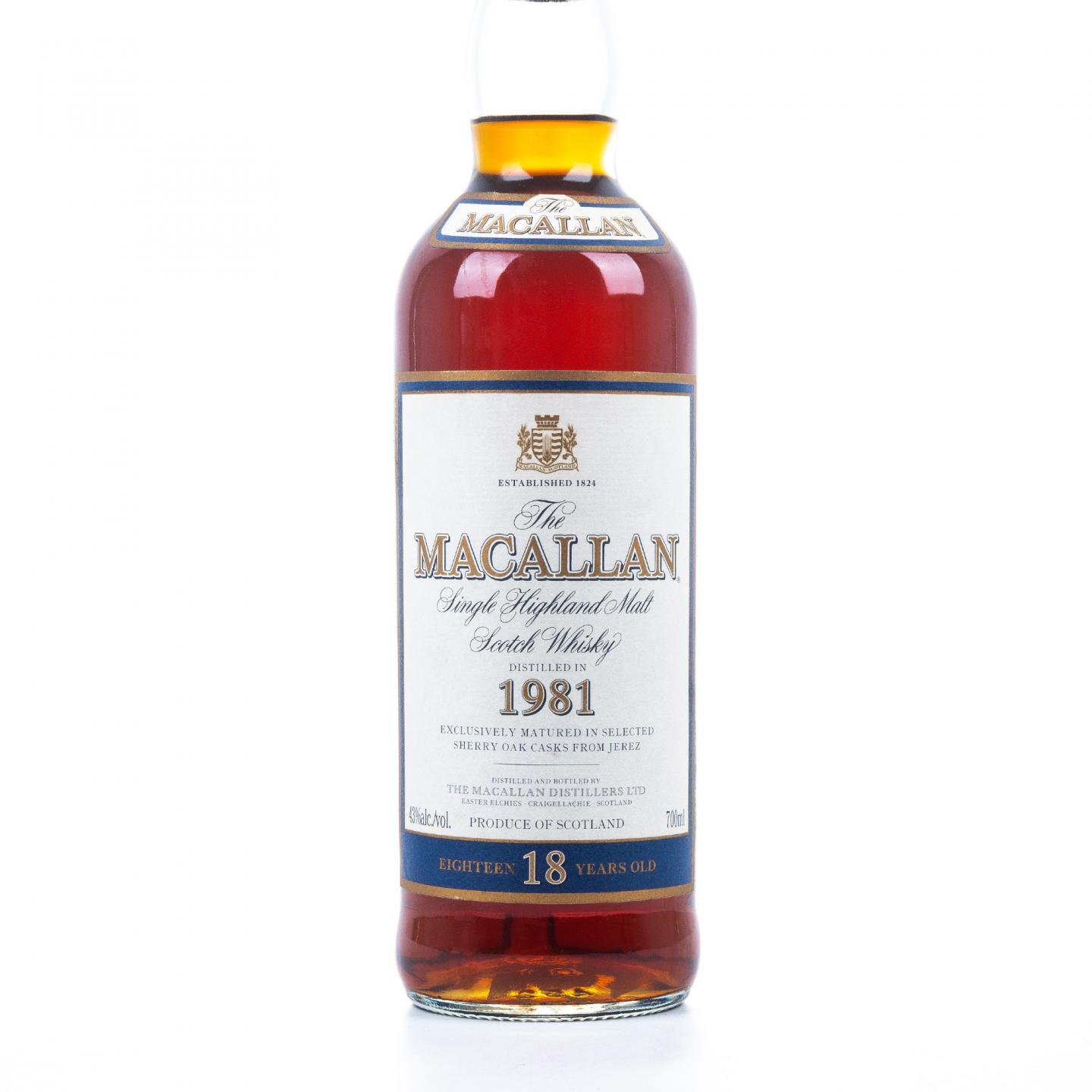 Macallan 麦卡伦 18年 1981 雪莉桶