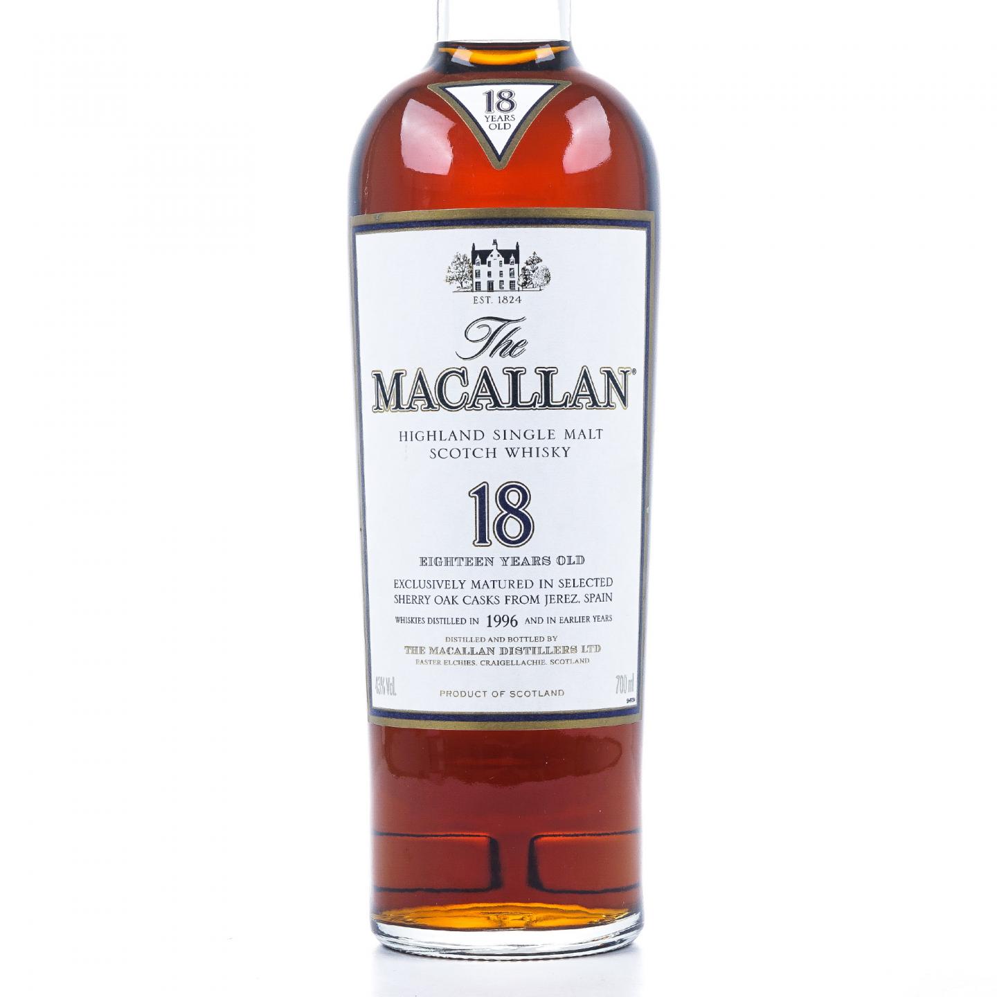 Macallan 麦卡伦 18年 1996 雪莉桶