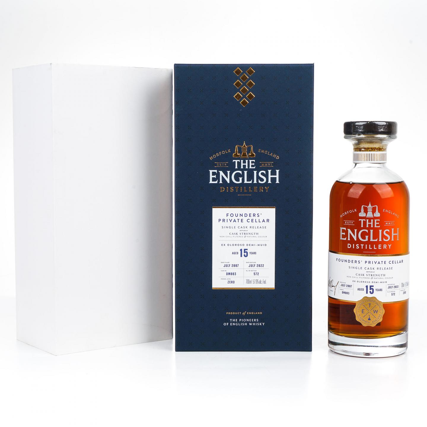 The English Whisky 15年 2007-2022 雪莉单桶#DM003 桶强