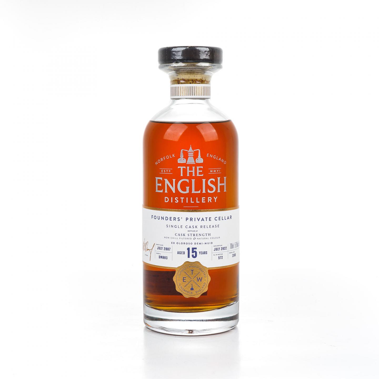 The English Whisky 15年 2007-2022 雪莉单桶#DM003 桶强