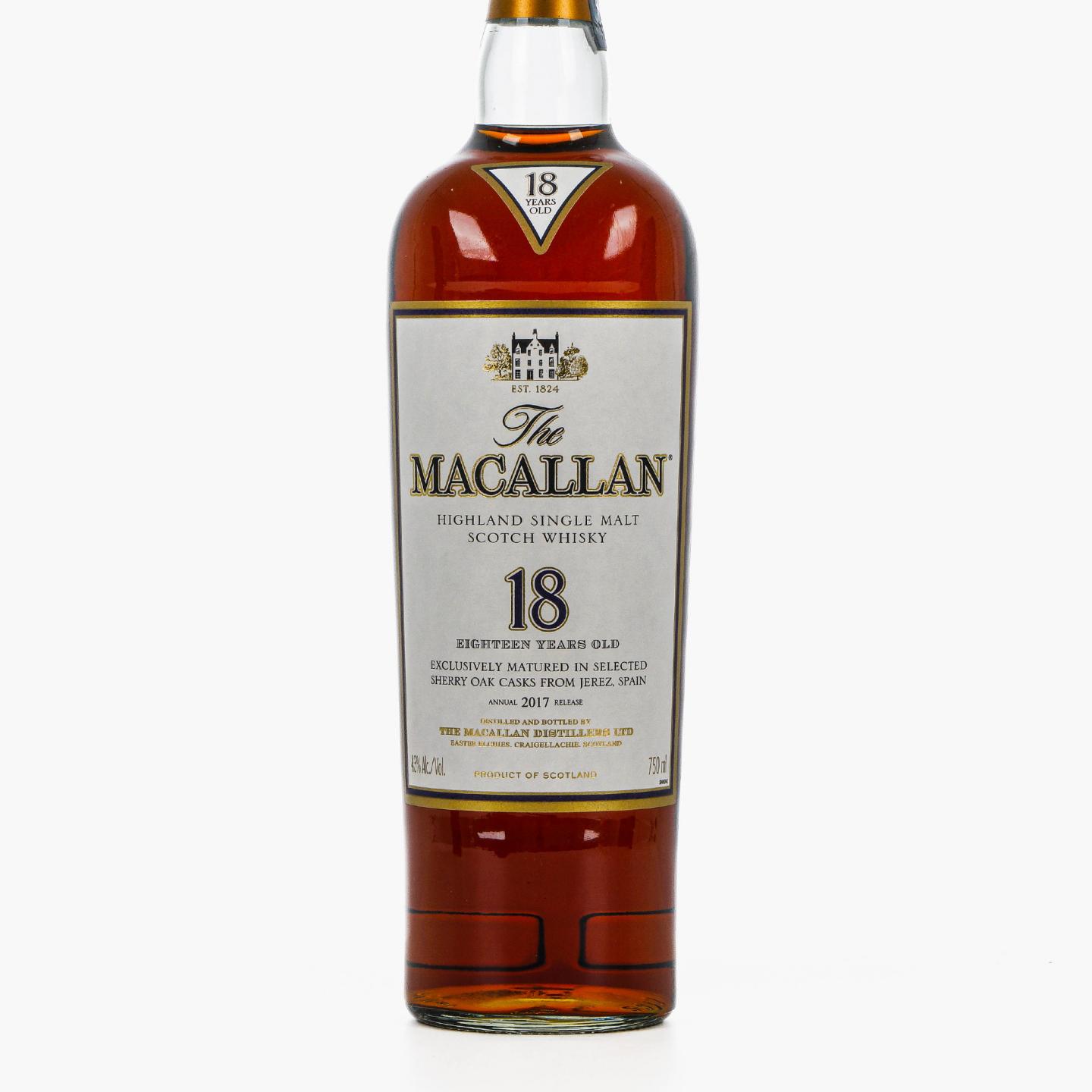 Macallan 麦卡伦 18年 2017版 雪莉桶 750ml