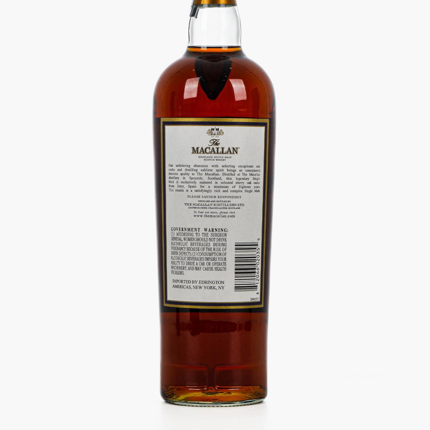 Macallan 麦卡伦 18年 2017版 雪莉桶 750ml