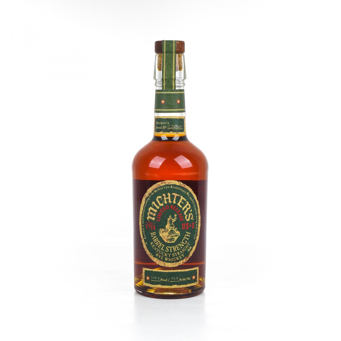 Michter's 酩帝诗 桶强 黑麦威士忌 US*1 54.8%