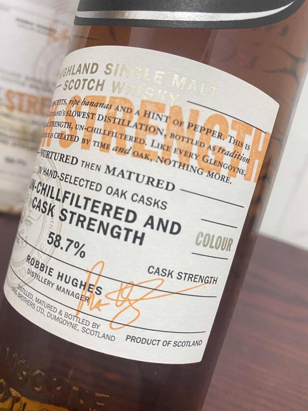 Glengoyne 格兰哥尼NO.001桶强单一麦芽威士忌58.7度700ml