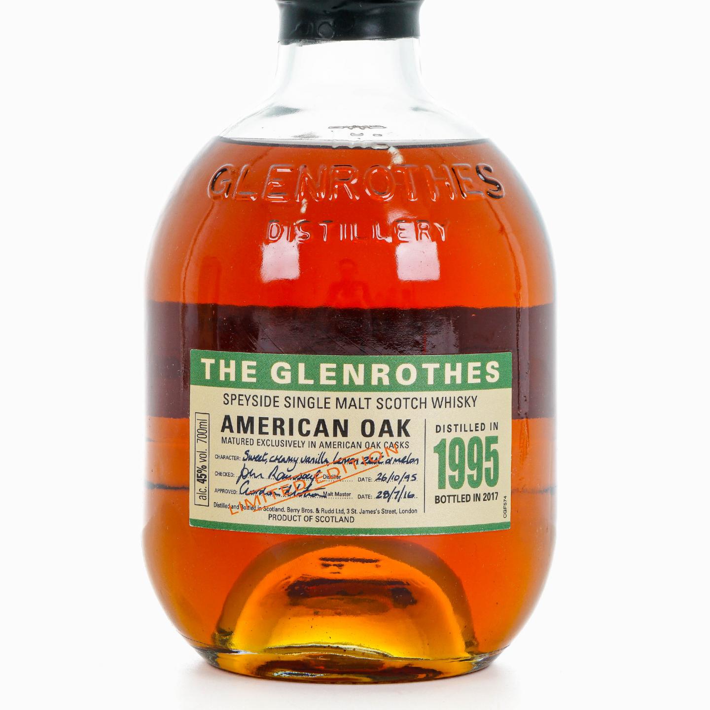 Glenrothes 格兰路思 1995-2017 美国橡木桶
