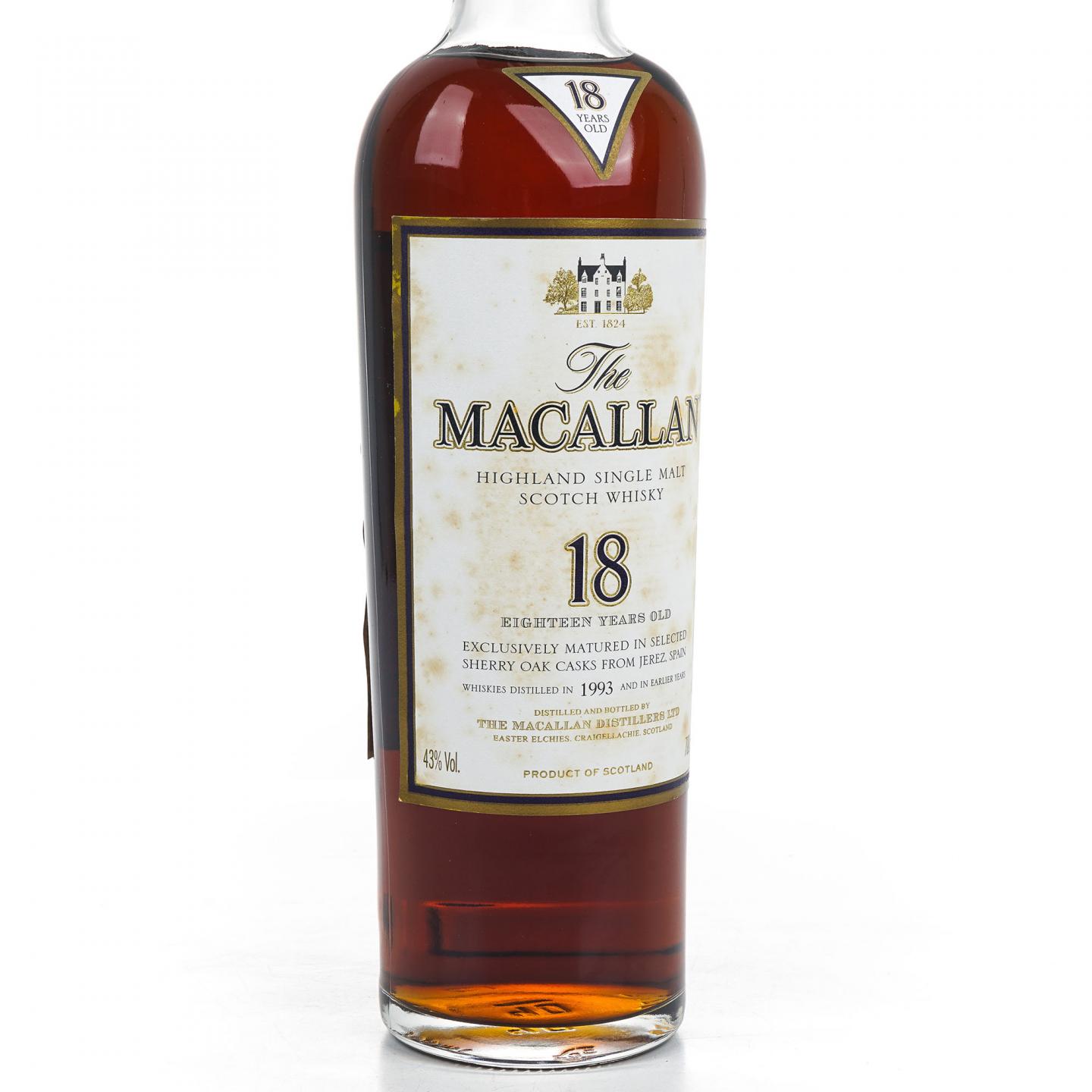 Macallan 麦卡伦 18年 1993 雪莉桶 礼盒