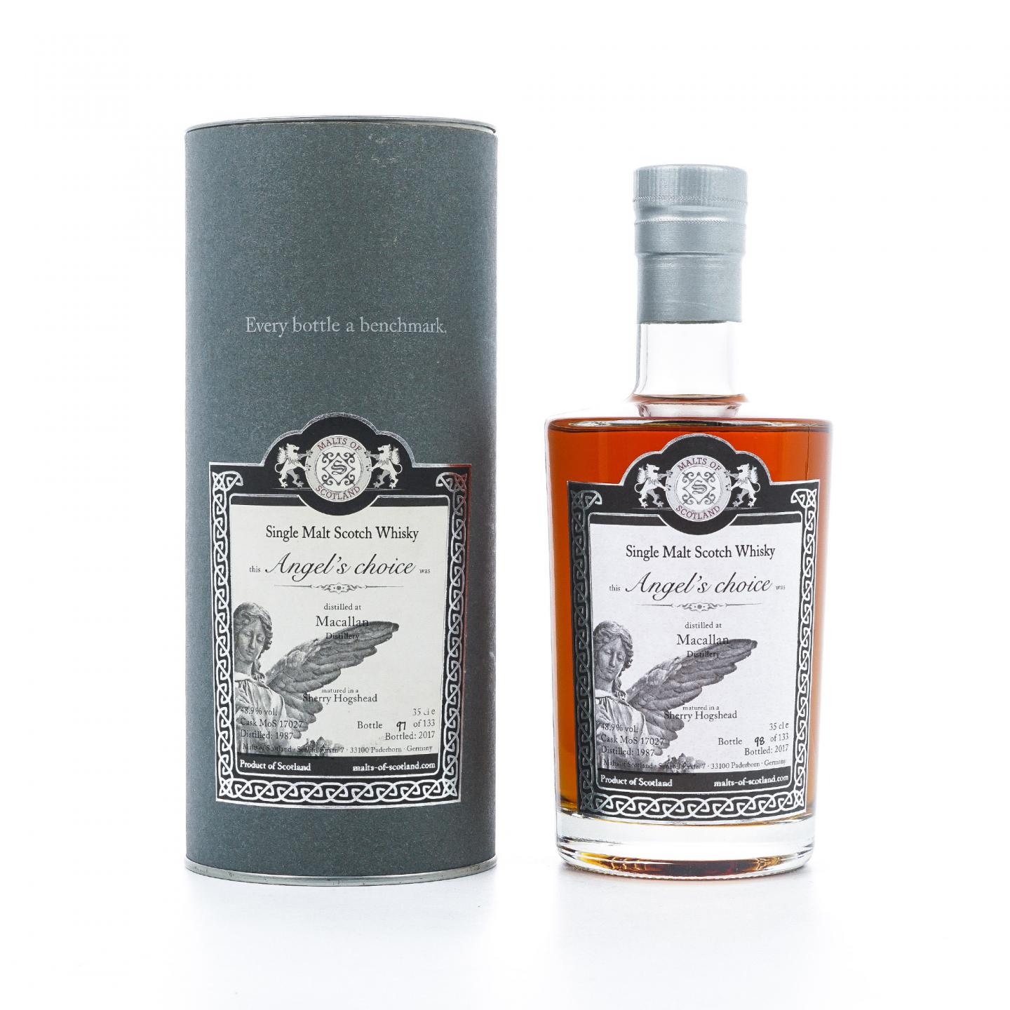 Macallan 麦卡伦 1987-2017 雪莉桶#MoS 17027 350ml