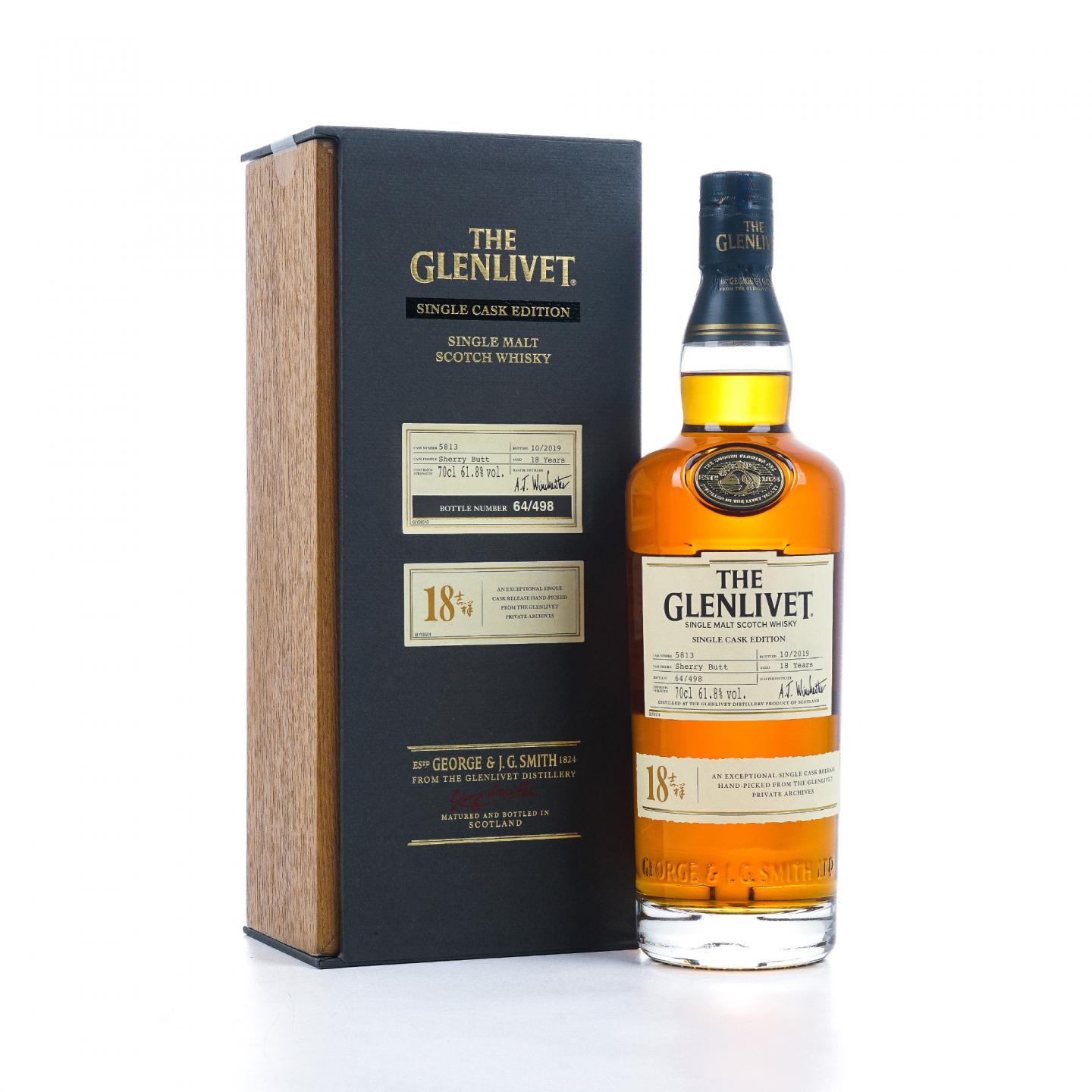 Glenlivet 格兰威特 18年 2019 雪莉单桶#5813