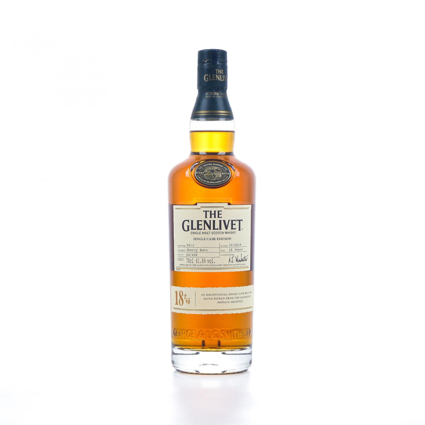 Glenlivet 格兰威特 18年 2019 雪莉单桶#5813